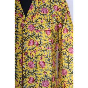 เดรสยาวพิมพ์ลายดอกไม้สไตล์วินเทจ แขนเสื้อแบบเกาหลี พิมพ์ลายด้วยมือ คอวี ไซส์มินิ เสื้อเชิ้ตสไตล์ลำลอง สำหรับฤดูร้อน เสื้อผ้าผู้หญิง - Product Image 4