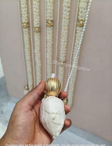 Decoración para el hogar, conjunto de telón de fondo de flores artificiales de Mogra y loto, guirnalda de Mogra con conjunto de decoración de telón de fondo de loto, conjunto floral de Mogra y loto - Product Image 4