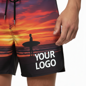 กางเกงชายหาดผู้ชาย กางเกงว่ายน้ำสำหรับวันหยุดฤดูร้อน ผ้ากางเกงยืดได้ 4 ทิศทาง กันน้ำ ระบายอากาศได้ดี - Product Image 5