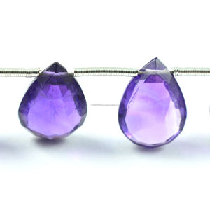 Top Grade Premium Natural <b>Amethyst</b> Faceted Pear Shape Gemstone Beads Strand Use for Making Festival Gifted Item Jewelry bracelet - Product Image 2
