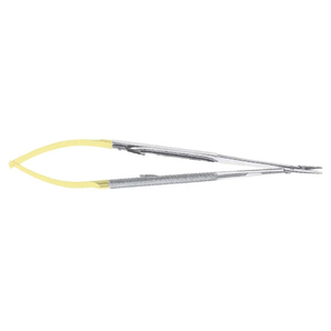 Porte-aiguille microchirurgical droit de qualité supérieure, forceps en acier inoxydable, taille réglable, pointe antidérapante, instrument chirurgical réutilisable - Product Image 5