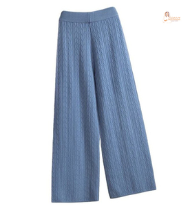 Nouvelle Collection Automne – Pantalon Long Décontracté en Toile pour Femme, Taille Haute, Coupe Droite, Couleur Unie - Product Image 1