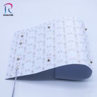 Panel de Lámina LED Roja Ultrafina Cortable de 1 LED, 24V, 72 LEDs, Matriz Flexible de Retroiluminación para Letreros Publicitarios y Decoración de Superficies Curvas