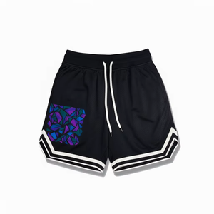 Conjunto de Verano para Hombre y Mujer, Color Sólido, Estampado con Letras, Cómodo, Transpirable, Estilo Americano, Holgado, Manga Corta y Pantalones Cortos - Product Image 4