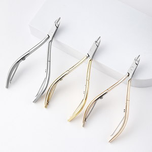 Professional Stainless Steel Curved Cuticle Nipper <b>Nail</b> Cutter Manicure Pedicure Tool <b>for</b> <b>Thick</b> <b>Nails</b> - Product Image 1