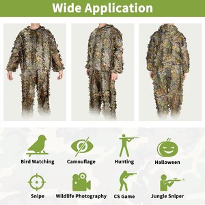 Vêtements de chasse et de randonnée de haute qualité, camouflage, vêtements d'extérieur durables, ensemble veste et pantalon, fournisseur en gros - Product Image 5