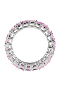 Anillo de Zafiro Rosa en Plata de Ley 92.5 KLSR-11197 - Product Image 4