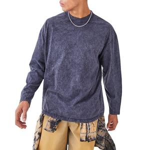 เสื้อแขนยาว คอกลม ผ้าฝ้าย 100% เนื้อหนา ดีไซน์เรียบง่าย ยืดหยุ่นได้ ระบายอากาศได้ดี สไตล์สตรีท แห้งเร็ว สำหรับผู้ชาย - Product Image 4