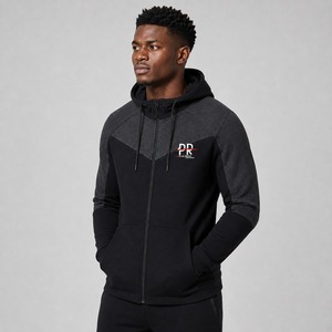 Sweat à capuche zippé personnalisé pour homme, tissu de qualité supérieure, capuche à cordon réglable, fermeture entièrement zippée, idéal pour les marques, la vente au détail et la vente en gros - Product Image 6