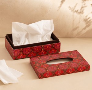 Porta pañuelos de resina, moderno y decorativo, solución de almacenamiento de servilletas para el hogar, la oficina, hoteles y restaurantes - Product Image 1