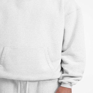 Sweat à capuche unisexe oversize avec cordon de serrage, capuche croisée, épaules tombantes, poche kangourou avant et poignets côtelés - Product Image 4