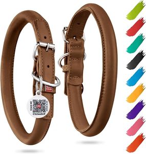 Adjustable Leather Dog <b>Collar</b> with Metal Quick Release Buckle Soft Genuine Cowhide Heavy Duty Metal Dog <b>Collar</b> - Product Image 1