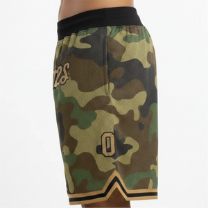 Shorts de basketball pour hommes en gros, maille haute qualité, poches latérales, personnalisables avec nom, tenue de sport décontractée - Product Image 4