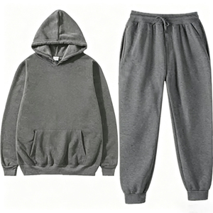 Sudadera con Capucha de Alta Calidad para Hombre, Mezcla de Algodón Pesado, Estilo Graffiti Gótico Urbano, Diseño Geométrico de Malla, Estampado de Espuma, Conjunto de Sudadera para Hombre - Product Image 4