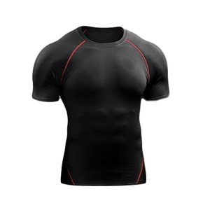 Camiseta Deportiva de Compresión de Secado Rápido para Hombre, Camiseta de Baloncesto de Secado Rápido, Camiseta Deportiva de Manga Corta de Secado Rápido, Venta de Fábrica - Product Image 3