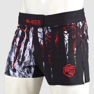 Blaze Fight Wear Short MMA entièrement personnalisé Short de sport extensible dans les deux sens, léger, entrejambe, panneau extensible Short MMA - Product Image 1