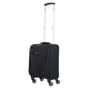 Valise de voyage antichoc avec compartiment pour ordinateur portable, livraison rapide, emballée en carton, en polyester vietnamien, avec serrure et poignées télescopiques - Product Image 5