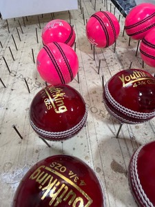 Ballon de cricket de qualité supérieure pour jeunes, en cuir de première sélection, couleurs personnalisables, variétés de logos, ballons pour juniors - Product Image 1