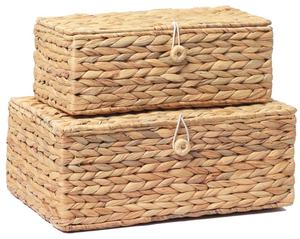 Caja Rectangular Artesanal Ecológica de Jacinto de Agua con Tapa Abatible, Organizador de Ropa - Product Image 5