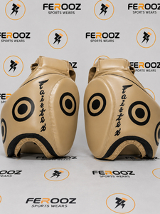 Protector de Cabeza de Boxeo de Cuero Premium Color Bronceado con Protección Facial Completa para Entrenamiento, Sparring y Artes Marciales, Equipo Deportivo para Adultos - Product Image 3
