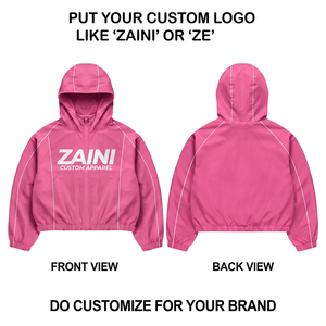Premium 120 GSM Polyester Taslon <b>Pink</b> Windbreaker <b>Jacket</b> <b>Waterproof</b> Windproof Breathable Winter Men's High Street Style Custom - Product Image 1