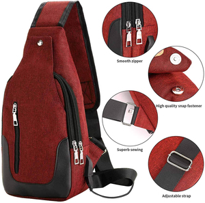Sac à bandoulière unisexe de style sportif pour le voyage, la randonnée et les activités de plein air - Sacs messager à bandoulière - Product Image 5