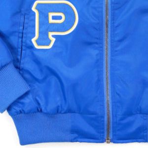 Chaqueta Bomber Azul Sigma Gamma Rho para Mujer, Chaqueta Universitaria de Sororidad con Letras Griegas, Abrigo Casual con Cremallera, Bordado Personalizado para Universidad - Product Image 5