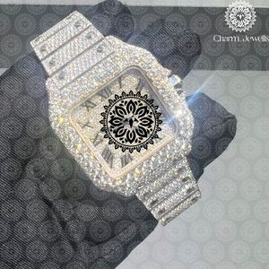 Reloj de Cristal de Lujo para Mujer Charm Jewells, Esfera Irregular, Cuarzo Analógico, Correa de Acero Inoxidable de 38 mm, Estilo Joyería de Moda - Product Image 1