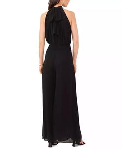 Women's Halter <b>Tie</b>-<b>Back</b> Wide-Leg Jumpsuit | Vince Camuto - Product Image 3