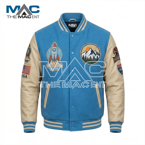 Custom Cropped Varsity <b>Jacket</b> - Letterman <b>Jacket</b> - Chenille <b>Patches</b> - Product Image 5