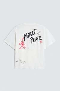 Camiseta Holgada de Gran Tamaño para Hombre, Camiseta Informal de Algodón Grueso para Impresión de Logotipo Personalizado - Product Image 3