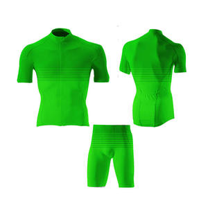 Ensemble de maillot et de short de cyclisme respirant personnalisé OEM, séchage rapide, léger, uniforme de cyclisme à manches courtes, nom d'équipe personnalisé - Product Image 1