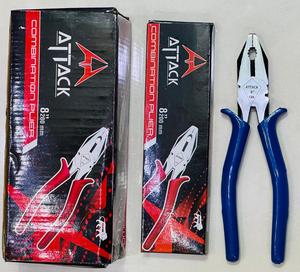 8 Inch Combination Pliers Spring Loaded Cutting Pliers Hand <b>Tool</b> for Repair and Workshop Use - Product Image 2