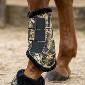 Premium Camouflage Neoprene Horse Brushing <b>Boots</b> Fluffy Fleece Padded Horse Splint <b>Boots</b> Equestrian Leg <b>Boots</b> Wholesale OEM - Product Image 2