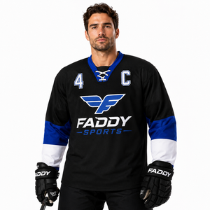 Maillot de hockey sur glace personnalisé sublimé – Créez votre propre tenue d'entraînement d'équipe – Respirant, à lacets – Uniformes de hockey pour hommes et jeunes – Maillot de sport - Product Image 3