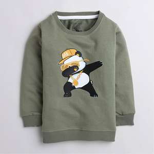 Camiseta de manga larga con estampado de Polka Tots Panda Hopper con conjunto de pantalón de Salón-verde - Product Image 2