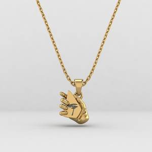 Pendentif breloque chrétienne en argent 925 plaqué rhodium/or avec motif miroir brisé et yeux pleurants – Cadeau - Product Image 1