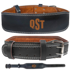 Ceinture de musculation en cuir robuste personnalisée avec boucle en métal - Ceinture de musculation unisexe antidérapante - Product Image 3