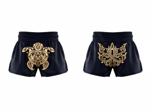 Shorts de boxe en satin pour hommes, Muay Thai professionnel, MMA, logo personnalisé brodé, entraînement d'arts martiaux, shorts souples et durables pour hommes - Product Image 3