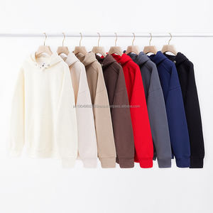 Sweat à capuche surdimensionné pour homme en coton 100% lourd avec épaules tombantes, logo personnalisé et impression, style confortable pour l'hiver - Product Image 4