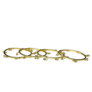 Best Selling Kashmiri 24K <b>Gold</b> Plated Trendy Jhumki Ghungroo Metal <b>Bangles</b> <b>Set</b> with Elegant Finish Lightweight Stylish Wedding - Product Image 3