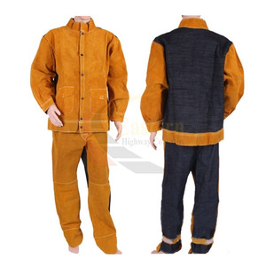 Delantales de Soldador de Cuero Vacuno de Primera Calidad, Duraderos, para Protección Corporal en Trabajos Industriales - Product Image 6