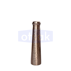 Botella de Agua Premium Clásica Ecológica de Cobre Martillado a Prueba de Fugas con Accesorios Personalizados para Uso Diario, Viajes y Regalos - Product Image 6