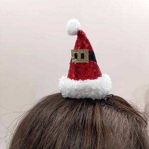 Pinces à cheveux pour chapeau de Noël pour filles 12cm de haut Accessoire parfait pour les tenues de fête - Product Image 1