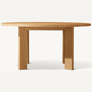 Table ronde en teck écologique pour repas en plein air, en promotion, robuste et durable. - Product Image 4