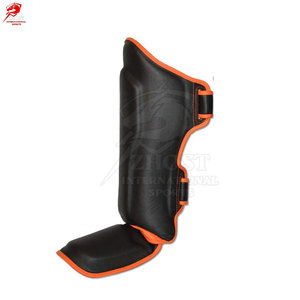 High Quality Breathable Fabric Adjustable Strap Design Shin <b>Pads</b> For Gym <b>Practice</b> Workout Safety Equipment Training Gear - Product Image 3