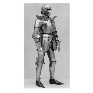 Traje de Armadura Medieval Completo Plateado, Disfraz de Caballero, Guerrero, Cruzado, para Halloween, para Hombre - Product Image 3