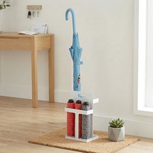 Paragüero Metálico de Diseño Sencillo y Moderno para Interiores, de Doble Cara, Capacidad para 10 Paraguas, Independiente, para Uso Doméstico en Todas las Estaciones - Product Image 1