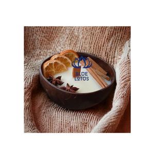 [MEILLEURE VENTE] Bougie artisanale GEM en cire d'abeille et noix de coco, écologique, pour pot d'hiver, centre de table pour café, restaurant, Vietnam - Product Image 1