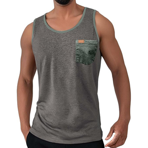 เสื้อกล้ามออกกำลังกายผู้ชาย เสื้อฟิตเนสแขนกุด - Product Image 2
